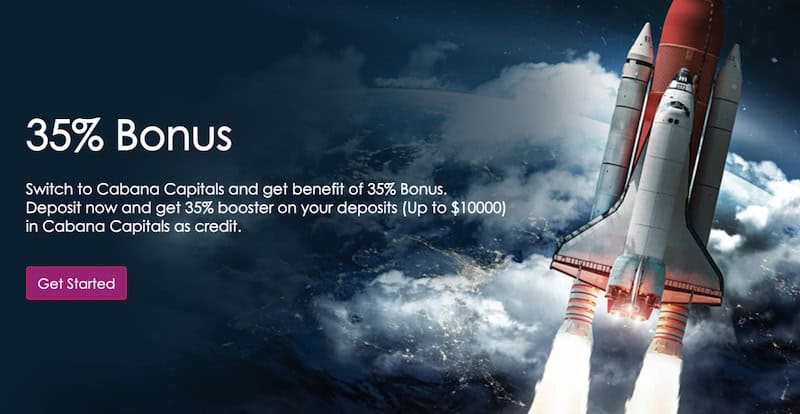 Cabana Capitals - 35% Deposit Bonus